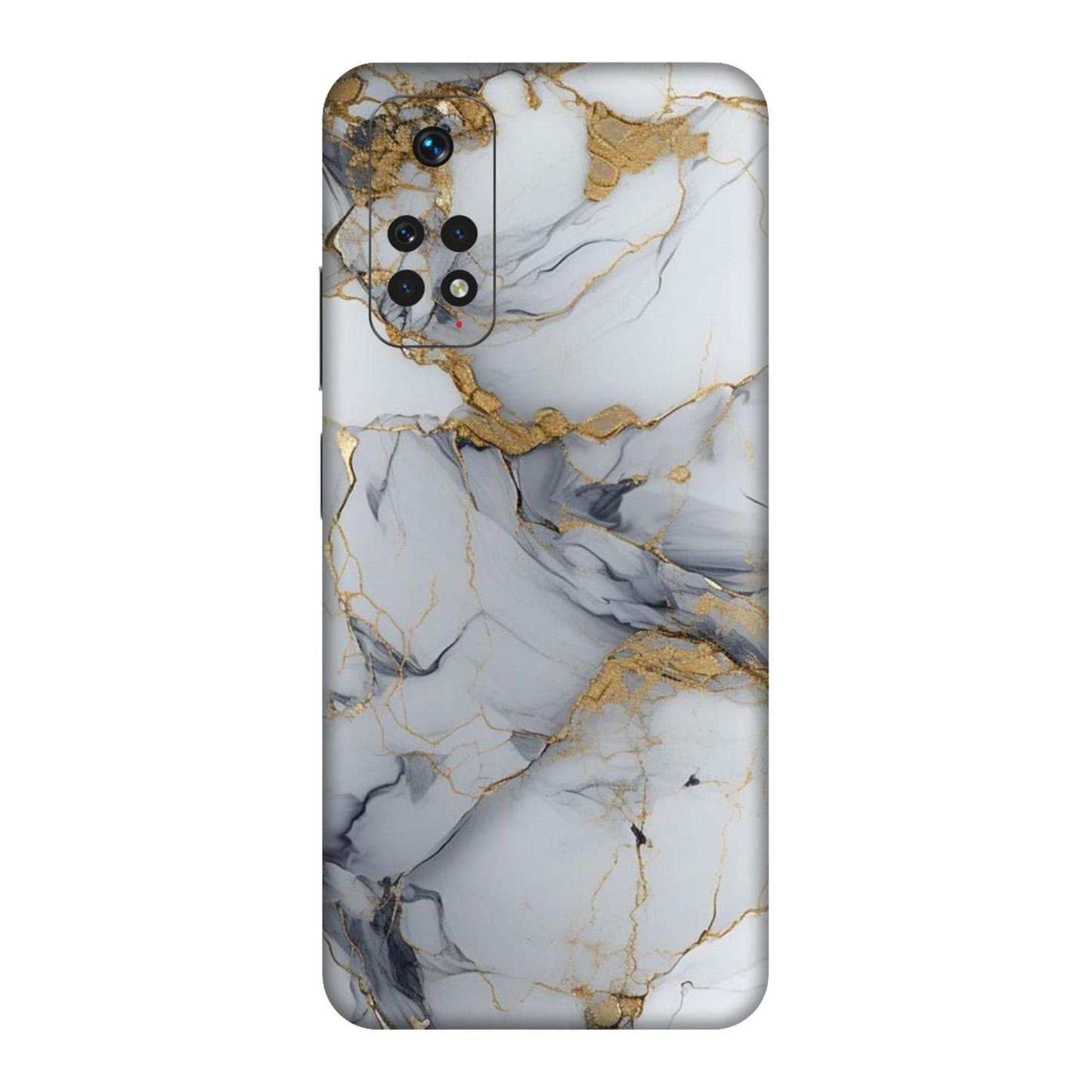 White Gold Luxury Marble Mobile Skin For Redmi Note 11