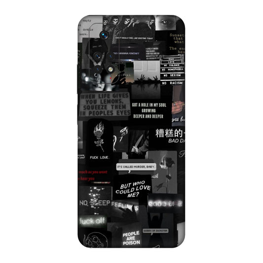 Bad Day Dark Collage Mobile Skin For Redmi Note 11