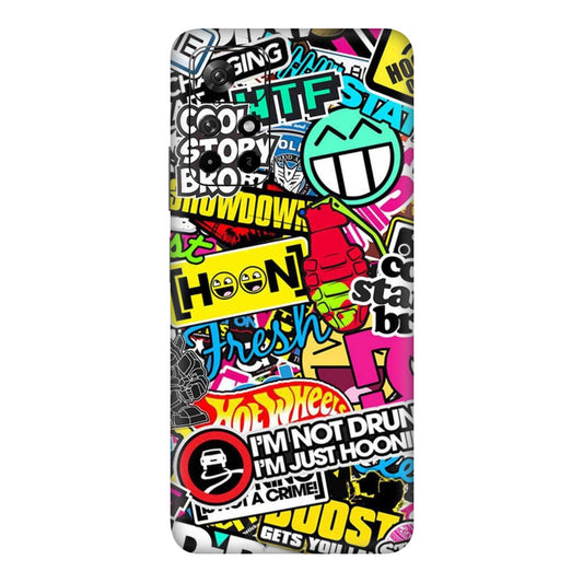 Hoonigan Sticker Bomb Mobile Skin For Redmi Note 11T 5g