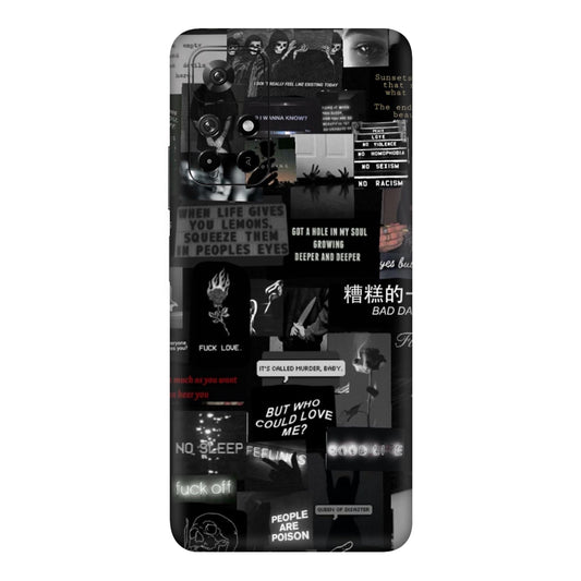 Bad Day Dark Collage Mobile Skin For Redmi Note 11T 5g