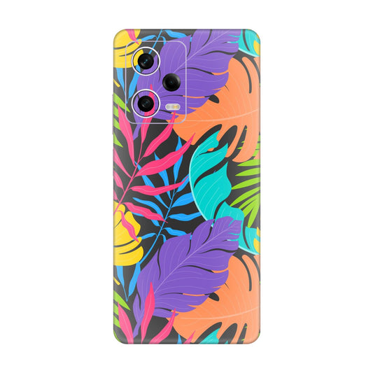 Neon Jungle Leaves Mobile Skin For Redmi Note 12 Pro 5g