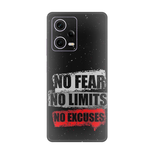 No Fear No Limits Mobile Skin For Redmi Note 12 Pro 5g