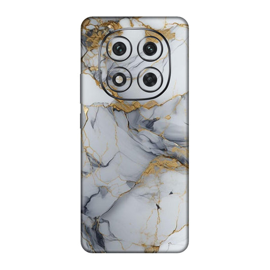 White Gold Luxury Marble Mobile Skin For Redmi Note 14 Pro 5g