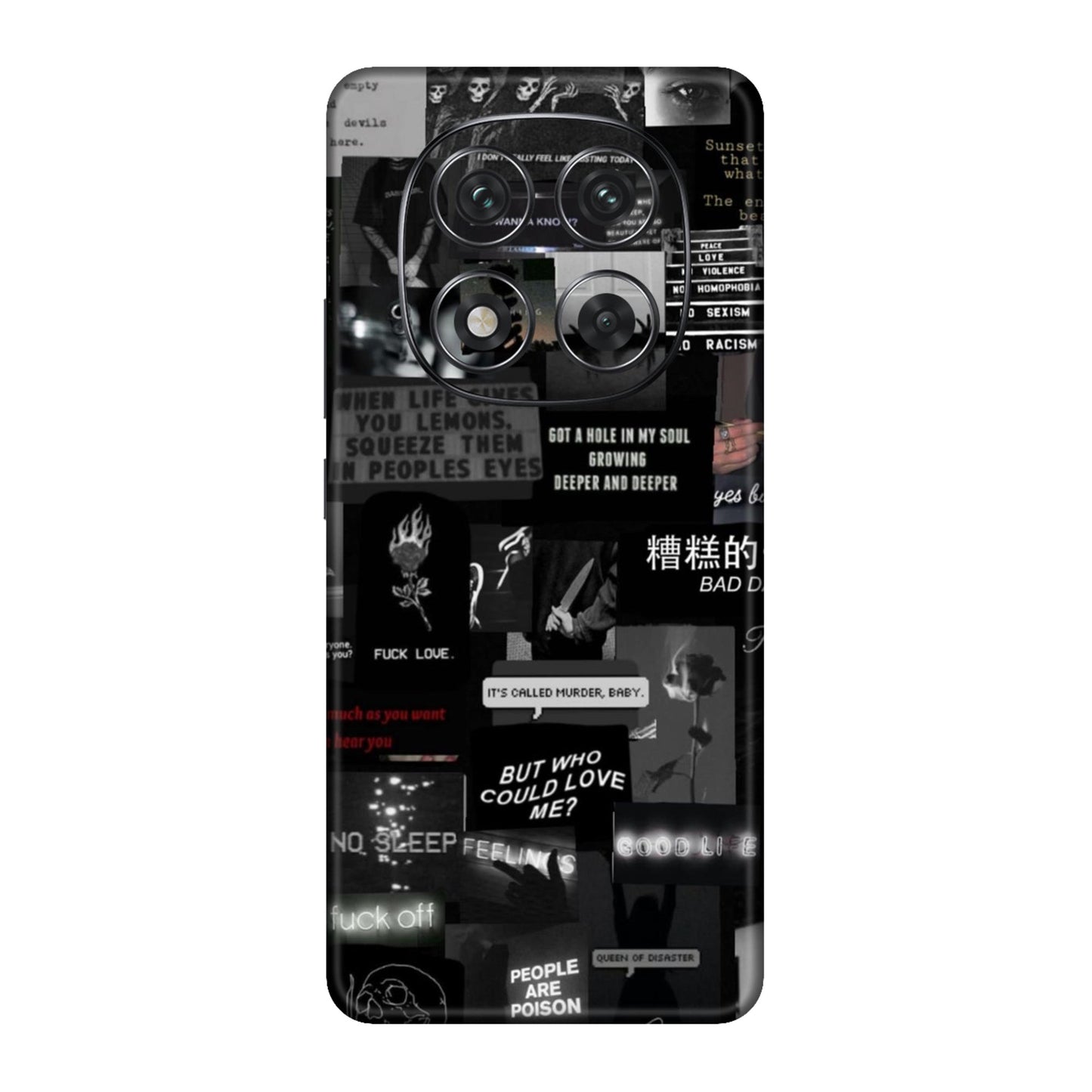 Bad Day Dark Collage Mobile Skin For Redmi Note 14 Pro 5g