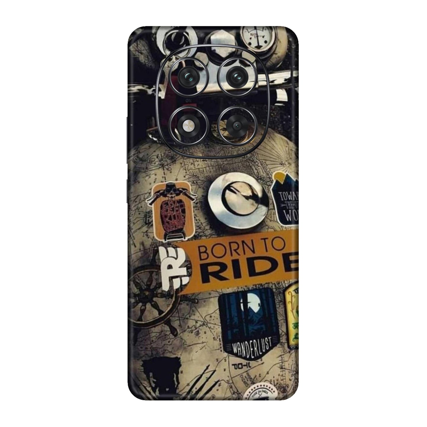 Born to Ride World Map Mobile Skin For Redmi Note 14 Pro 5g
