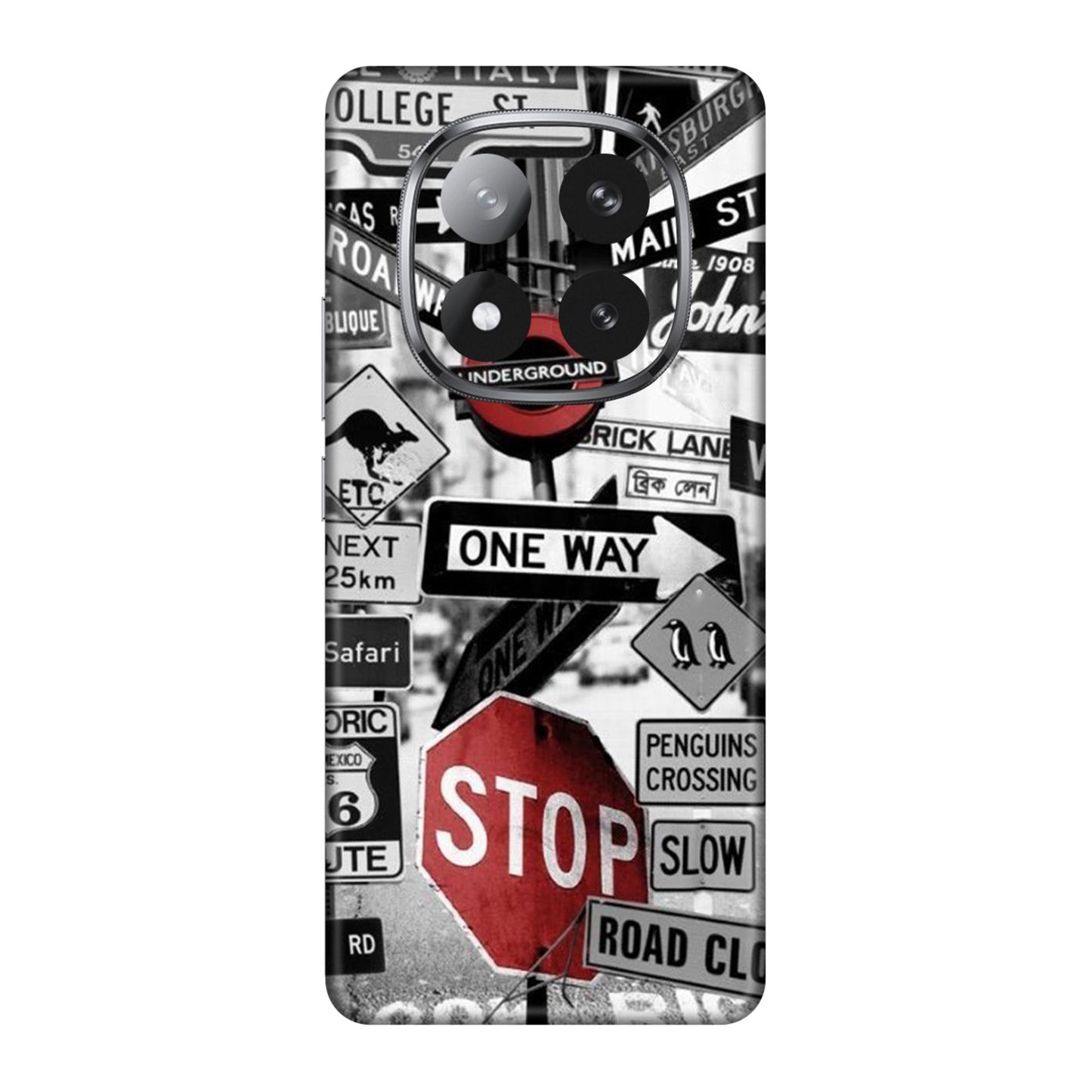 Global Urban Sign Bomb Mobile Skin For Redmi Note 14 Pro Plus 5g