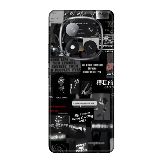 Bad Day Dark Collage Mobile Skin For Redmi Note 14 Pro Plus 5g