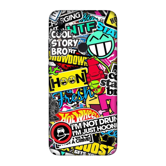 Hoonigan Sticker Bomb Mobile Skin For Redmi Note 7