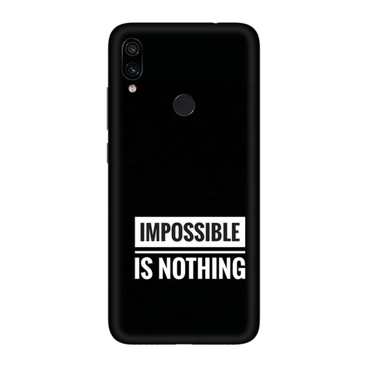 Motivational Text Mobile Skin For Redmi Note 7