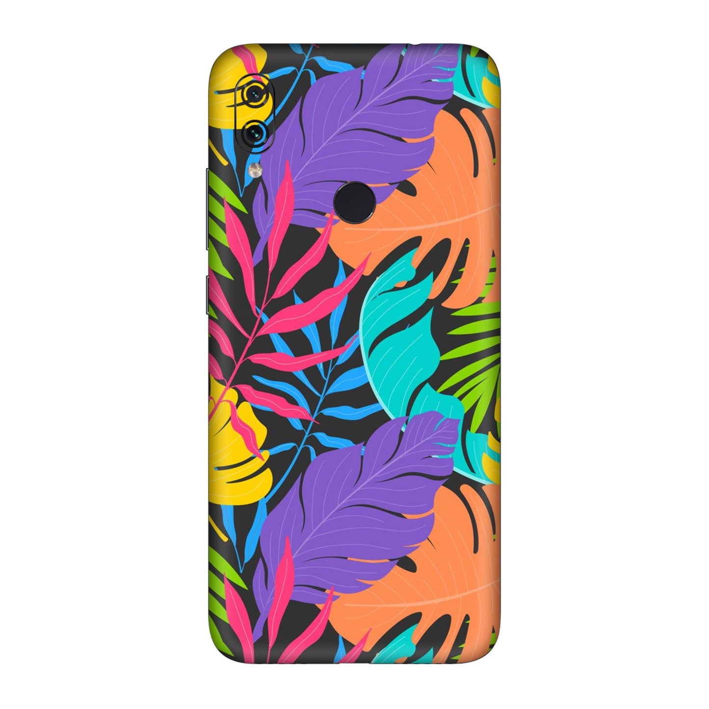 Neon Jungle Leaves Mobile Skin For Redmi Note 7 Pro