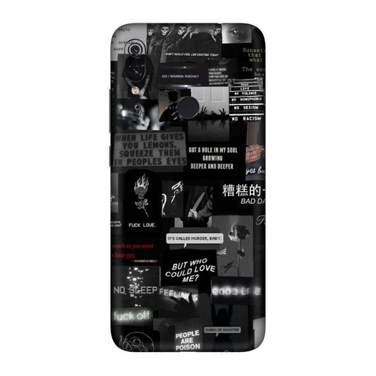 Bad Day Dark Collage Mobile Skin For Redmi Note 7 Pro