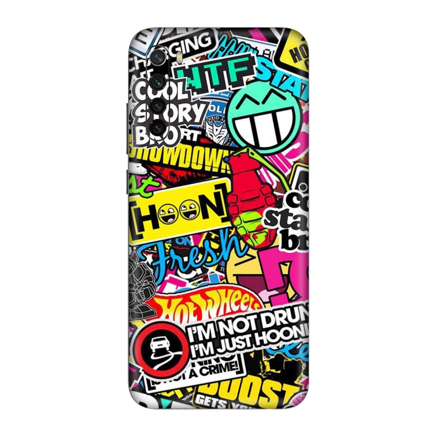 Hoonigan Sticker Bomb Mobile Skin For Redmi Note 8