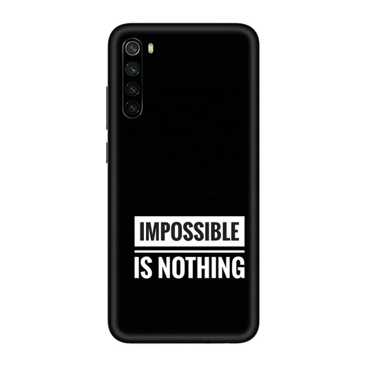 Motivational Text Mobile Skin For Redmi Note 8