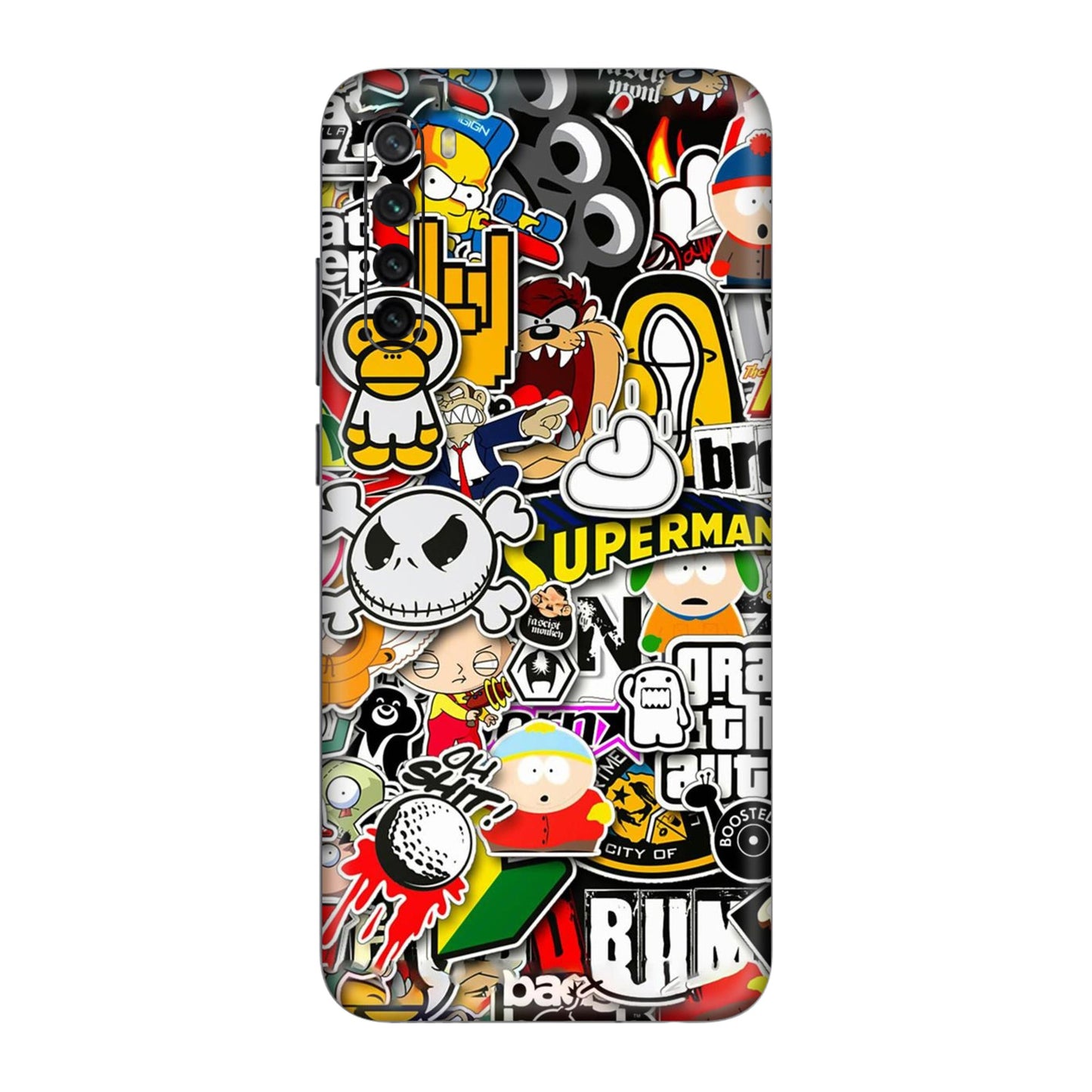 Sukuna Tongue Out Energy Mobile Skin For Redmi Note 8