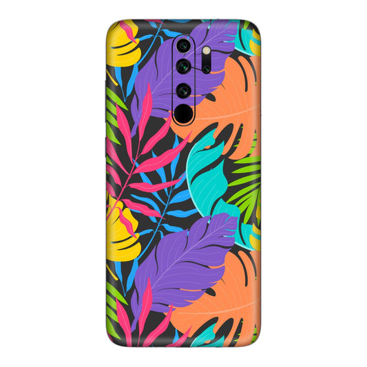 Neon Jungle Leaves Mobile Skin For Redmi Note 8 Pro
