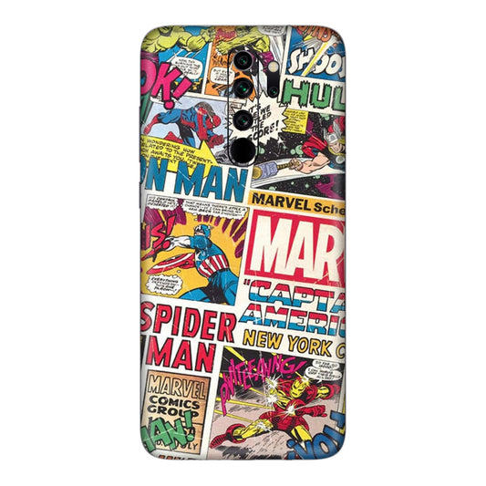 Vintage Marvel Comic Bomb Mobile Skin For Redmi Note 8 Pro