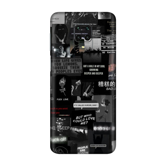 Bad Day Dark Collage Mobile Skin For Redmi Note 9s