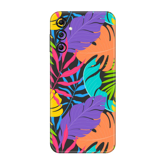 Neon Jungle Leaves Mobile Skin For Samsung Galaxy A14 5g
