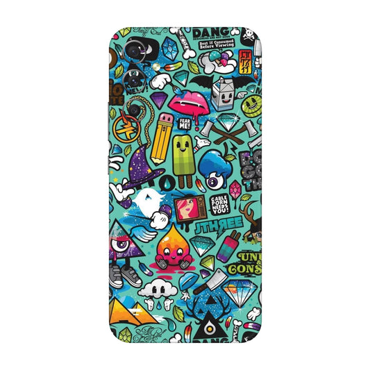 Graffiti Chaos Sticker Bomb Mobile Skin For Samsung Galaxy A34 5g