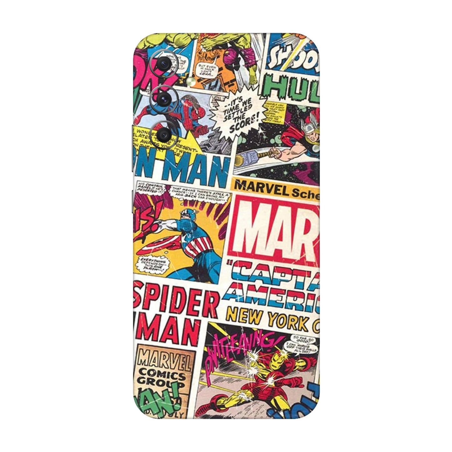 Vintage Marvel Comic Bomb Mobile Skin For Samsung Galaxy A34 5g