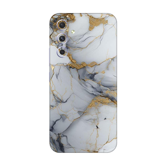 White Gold Luxury Marble Mobile Skin For Samsung Galaxy A54 5g