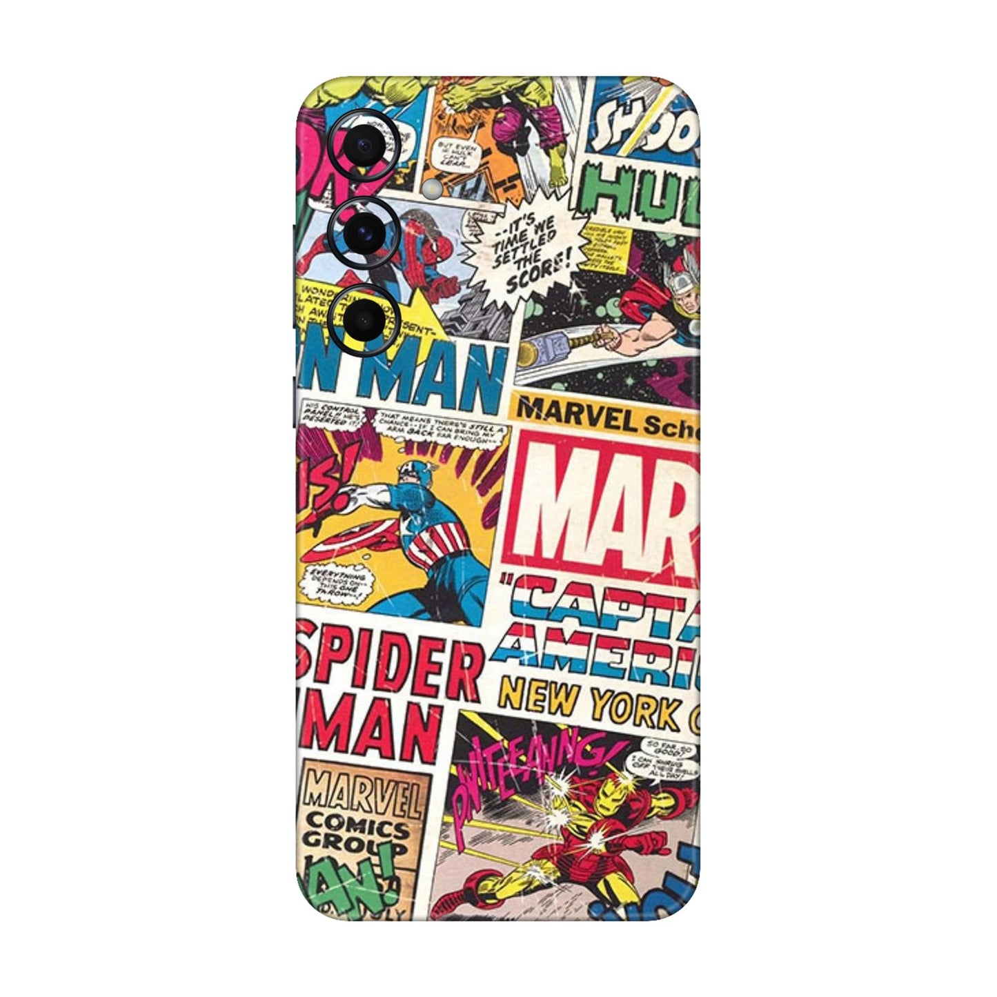 Vintage Marvel Comic Bomb Mobile Skin For Samsung Galaxy A55 5g