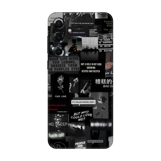 Bad Day Dark Collage Mobile Skin For Samsung Galaxy A55 5g