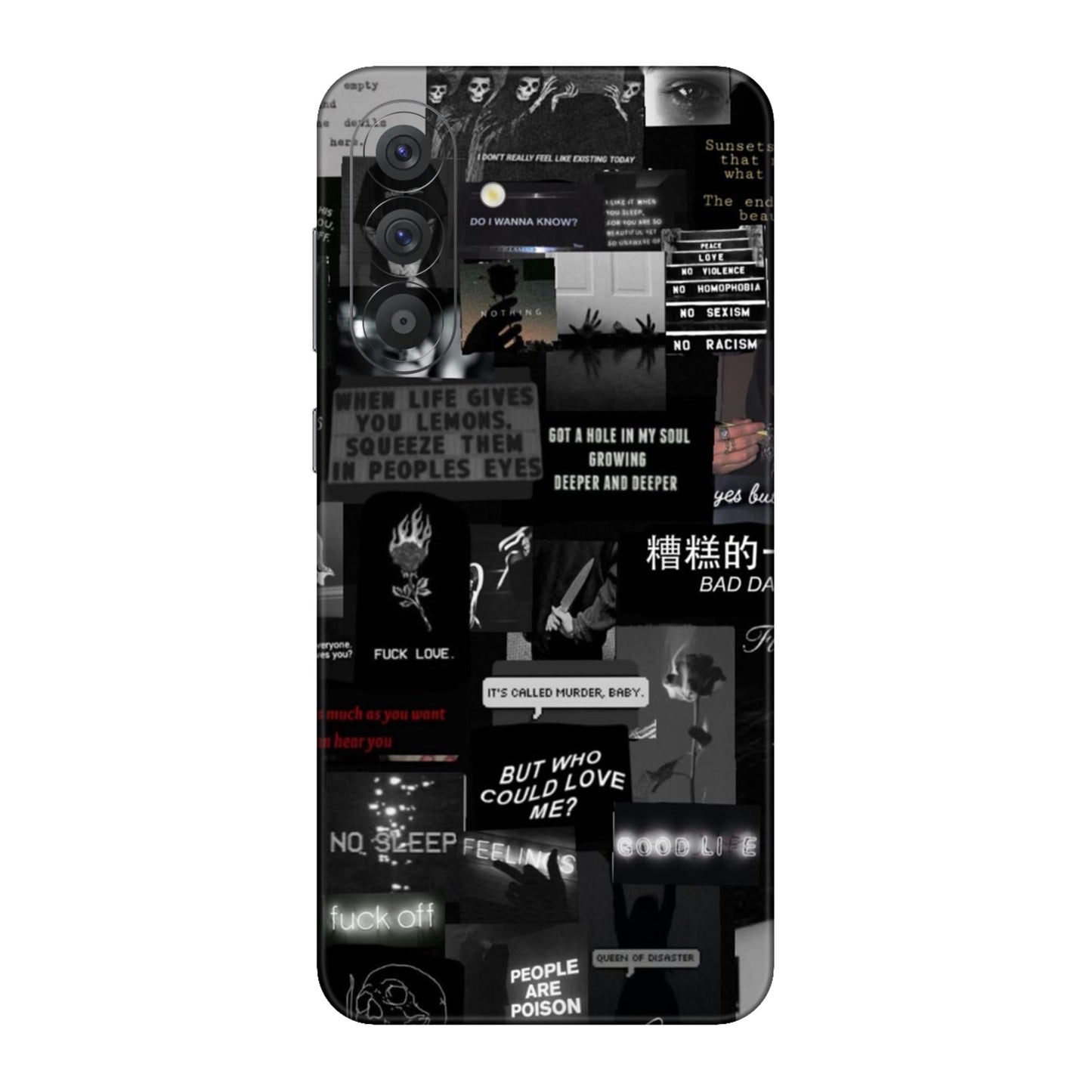 Bad Day Dark Collage Mobile Skin For Samsung Galaxy A56 5g