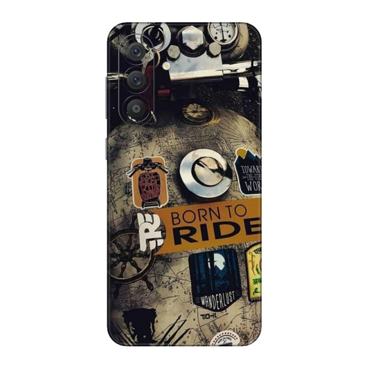 Born to Ride World Map Mobile Skin For Samsung Galaxy A56 5g