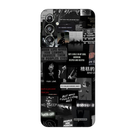 Bad Day Dark Collage Mobile Skin For Samsung Galaxy F14 4g