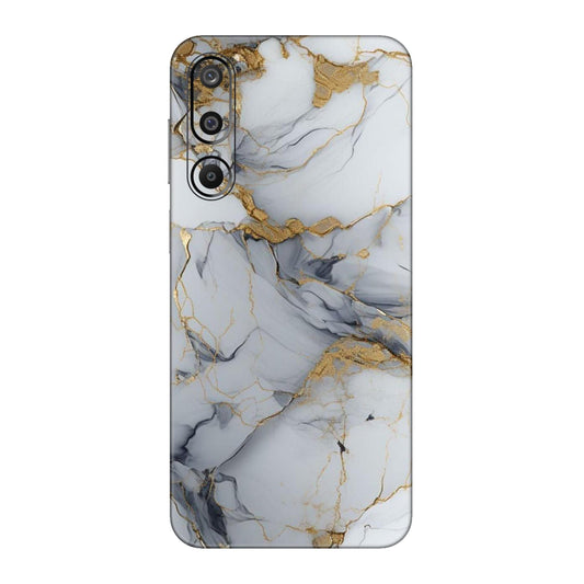 White Gold Luxury Marble Mobile Skin For Samsung Galaxy F16 5g
