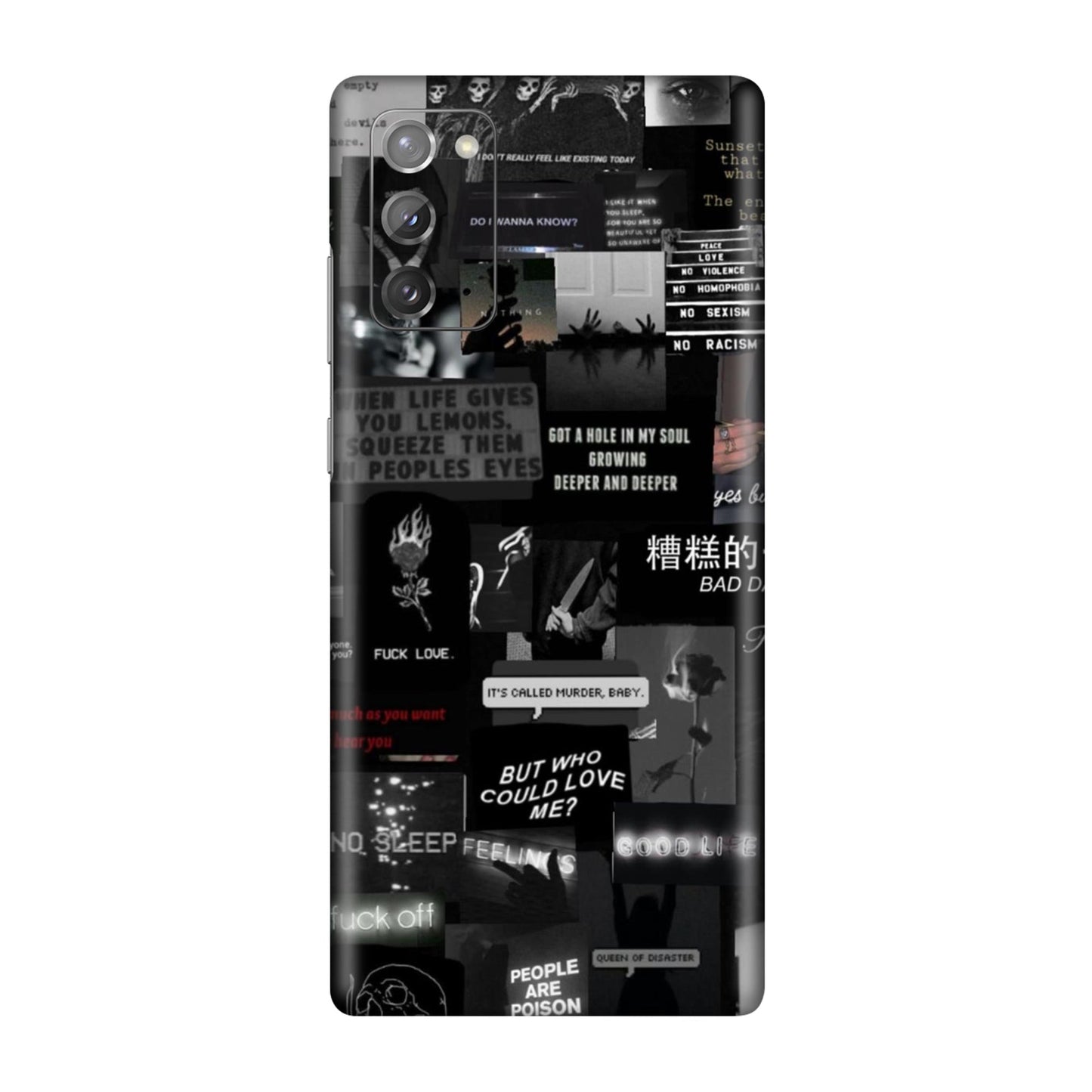 Bad Day Dark Collage Mobile Skin For Samsung Galaxy Note 20