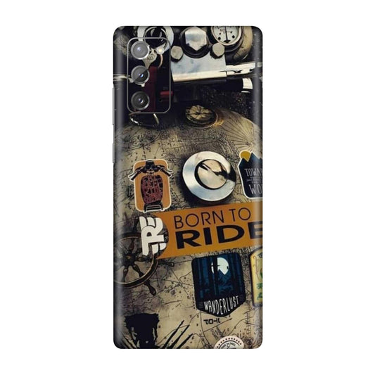 Born to Ride World Map Mobile Skin For Samsung Galaxy Note 20