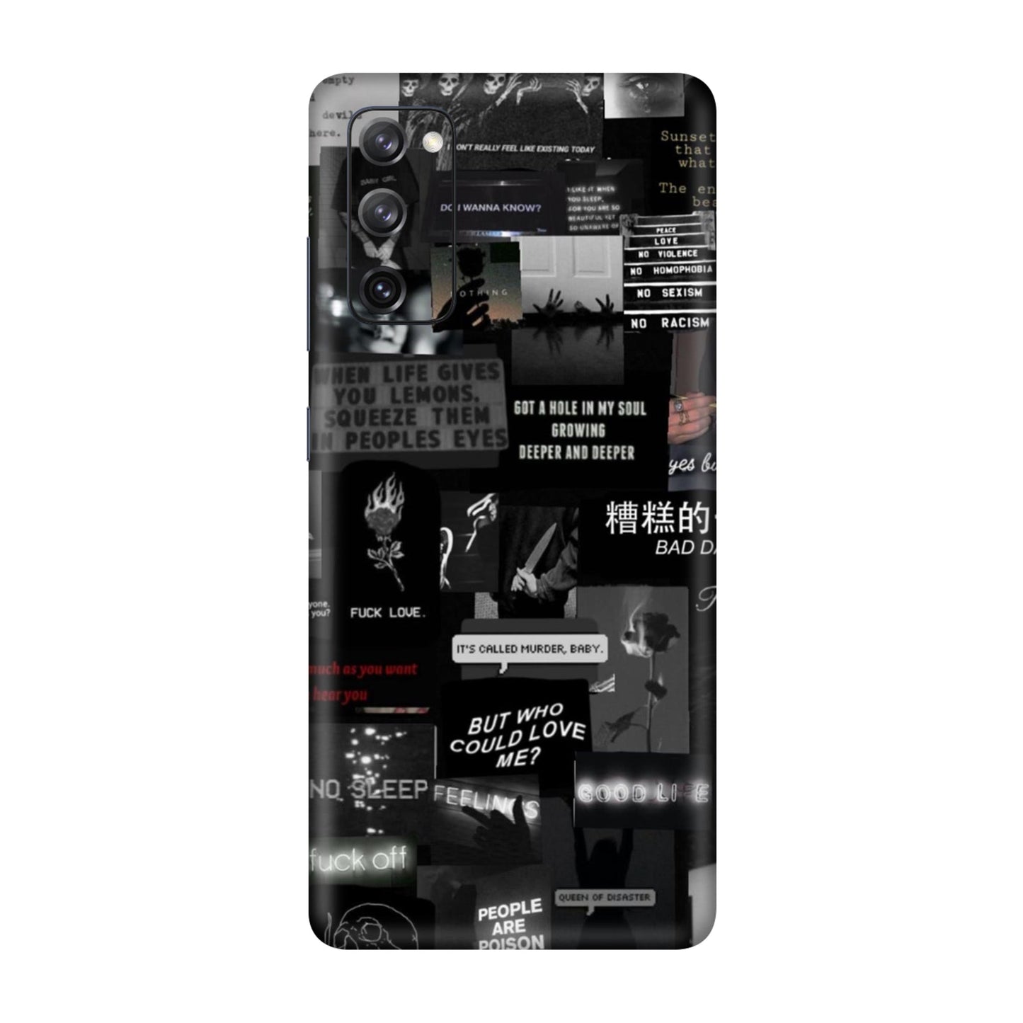 Bad Day Dark Collage Mobile Skin For Samsung Galaxy S20 Fe