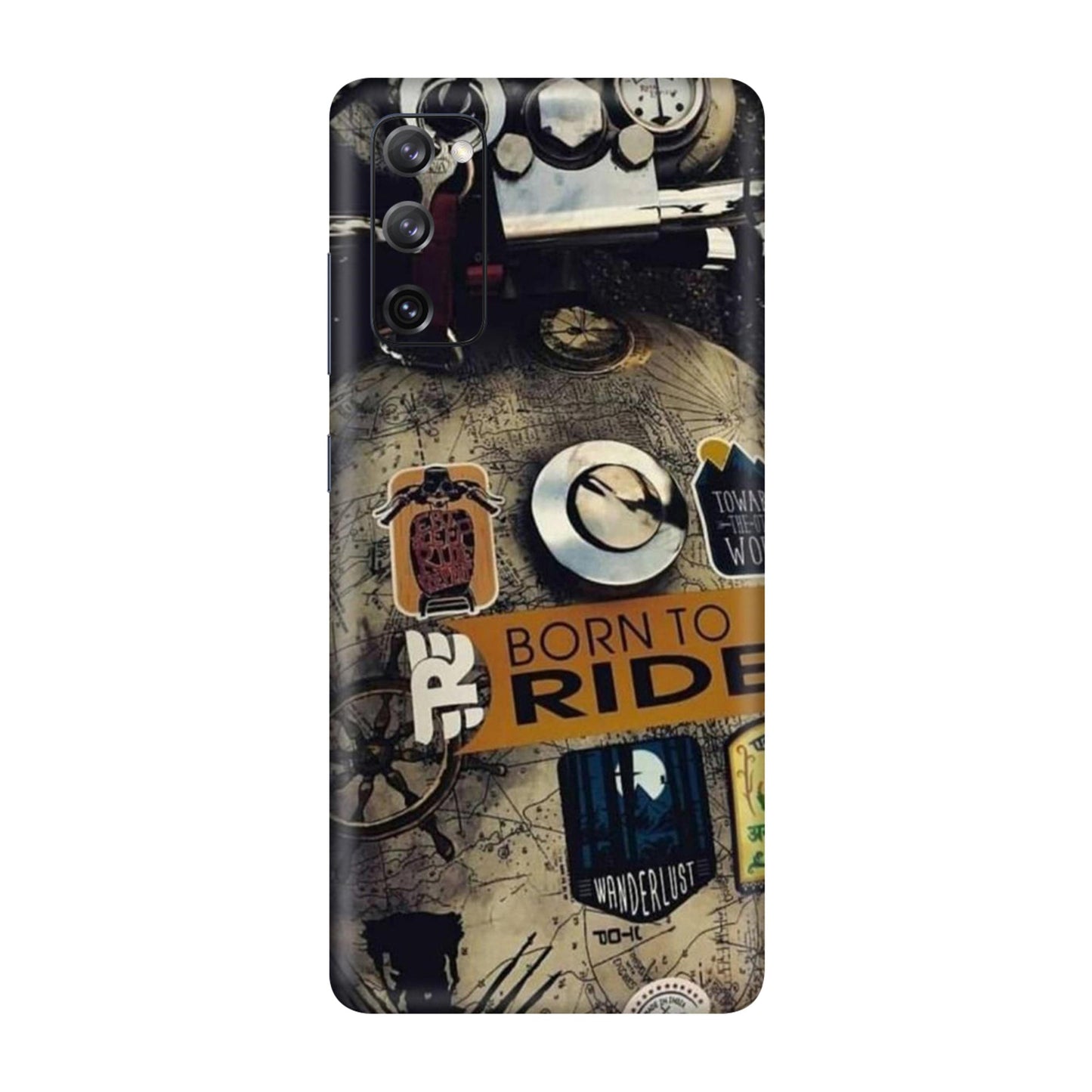 Born to Ride World Map Mobile Skin For Samsung Galaxy S20 Fe