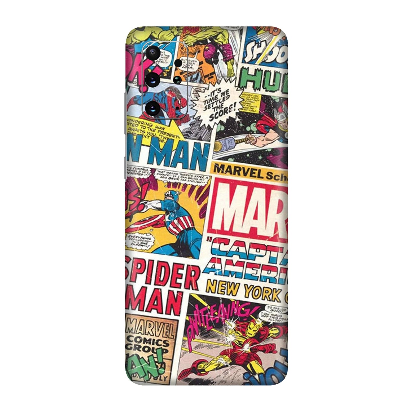 Vintage Marvel Comic Bomb Mobile Skin For Samsung Galaxy S20 Plus