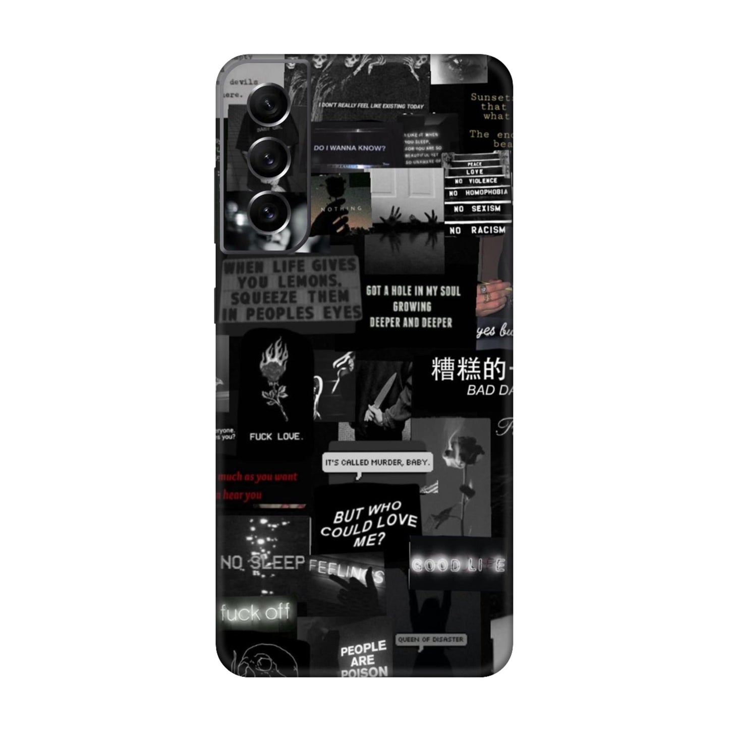 Bad Day Dark Collage Mobile Skin For Samsung Galaxy S21 Fe 5g