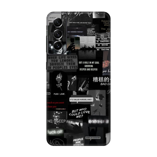 Bad Day Dark Collage Mobile Skin For Samsung Galaxy S21 Fe 5g