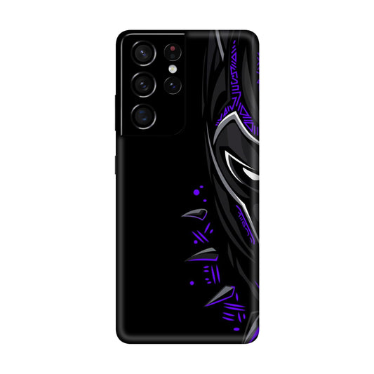 Neon Vibe Cat Mobile Skin For Samsung Galaxy S21 Ultra 5g
