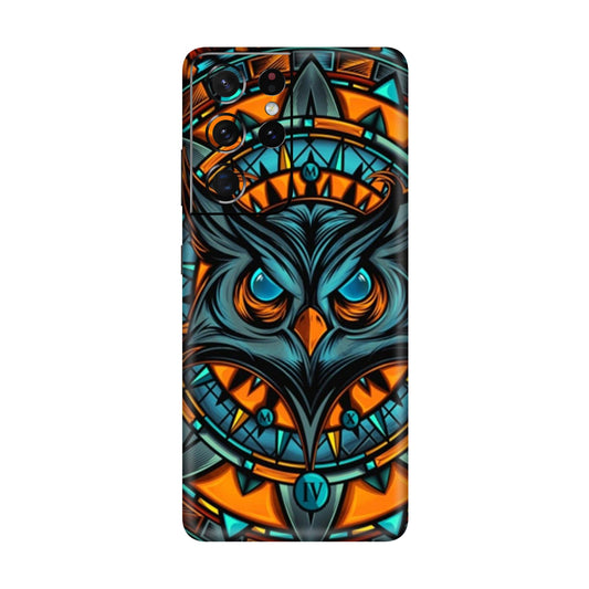 Spirit Owl Mandala Mobile Skin For Samsung Galaxy S21 Ultra 5g