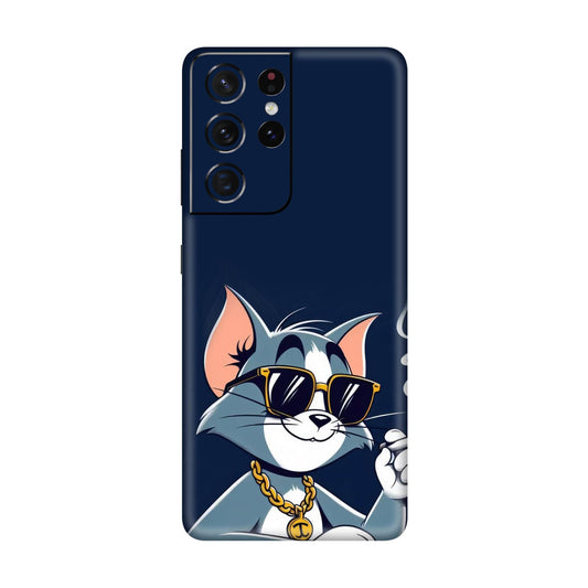 Tom the Boss Cat Mobile Skin For Samsung Galaxy S21 Ultra 5g