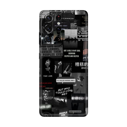 Bad Day Dark Collage Mobile Skin For Samsung Galaxy S21 Ultra 5g