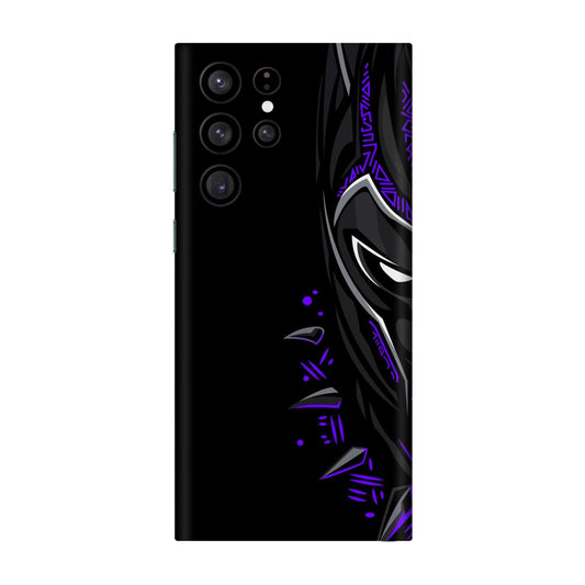 Neon Vibe Cat Mobile Skin For Samsung Galaxy S22 Ultra