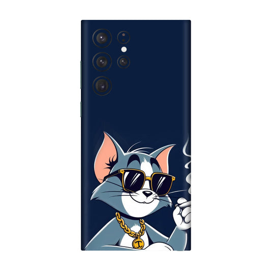 Tom the Boss Cat Mobile Skin For Samsung Galaxy S22 Ultra
