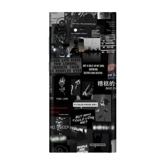 Bad Day Dark Collage Mobile Skin For Samsung Galaxy S22 Ultra