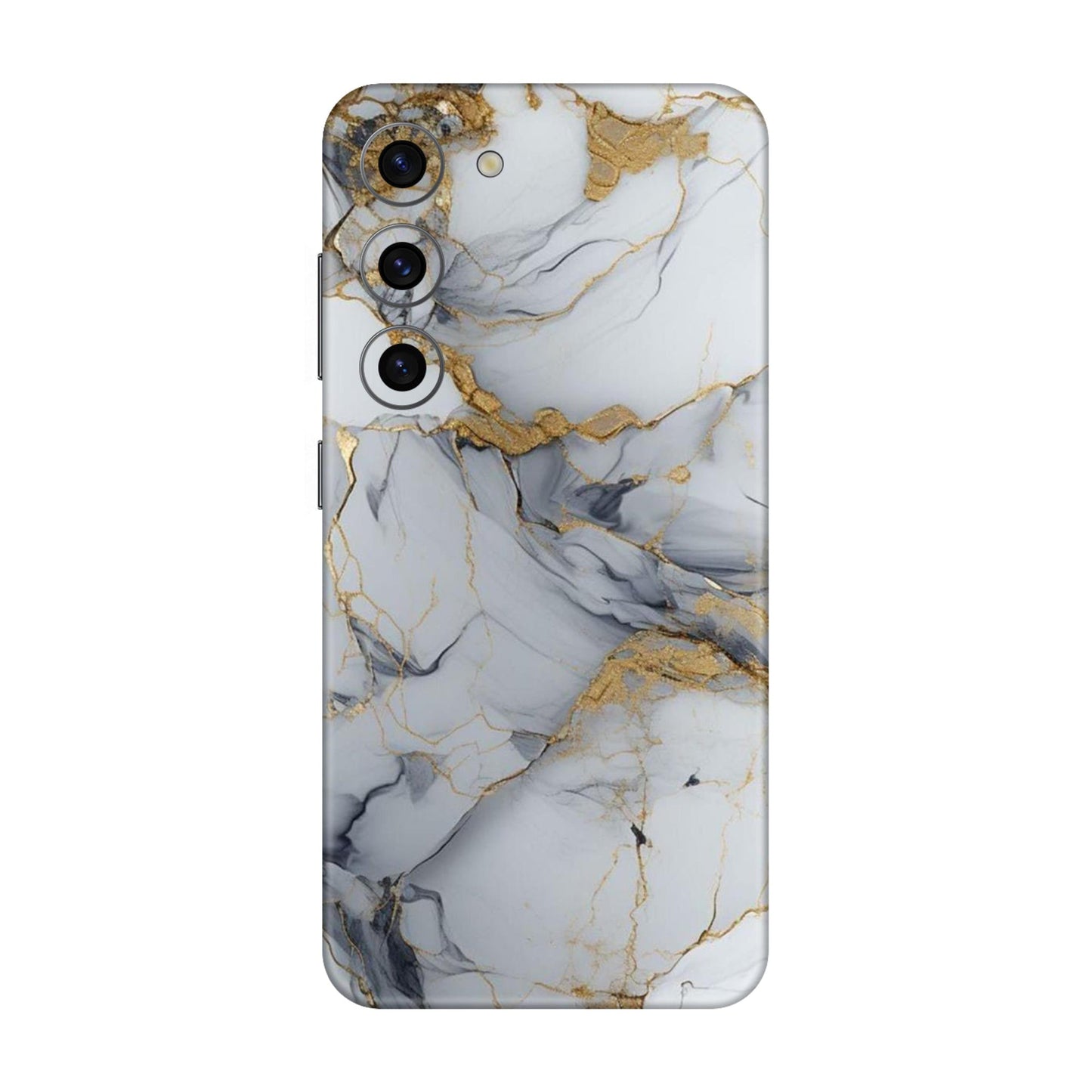White Gold Luxury Marble Mobile Skin For Samsung Galaxy S23 5g