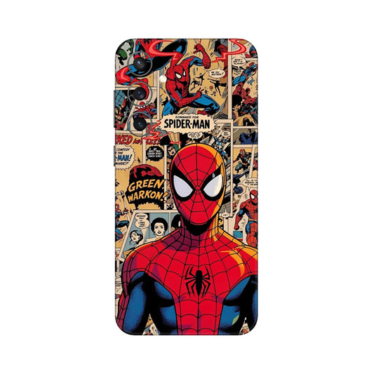 Vintage Comic Panel Spider Man Mobile Skin For Samsung Galaxy S23 Fe 5g