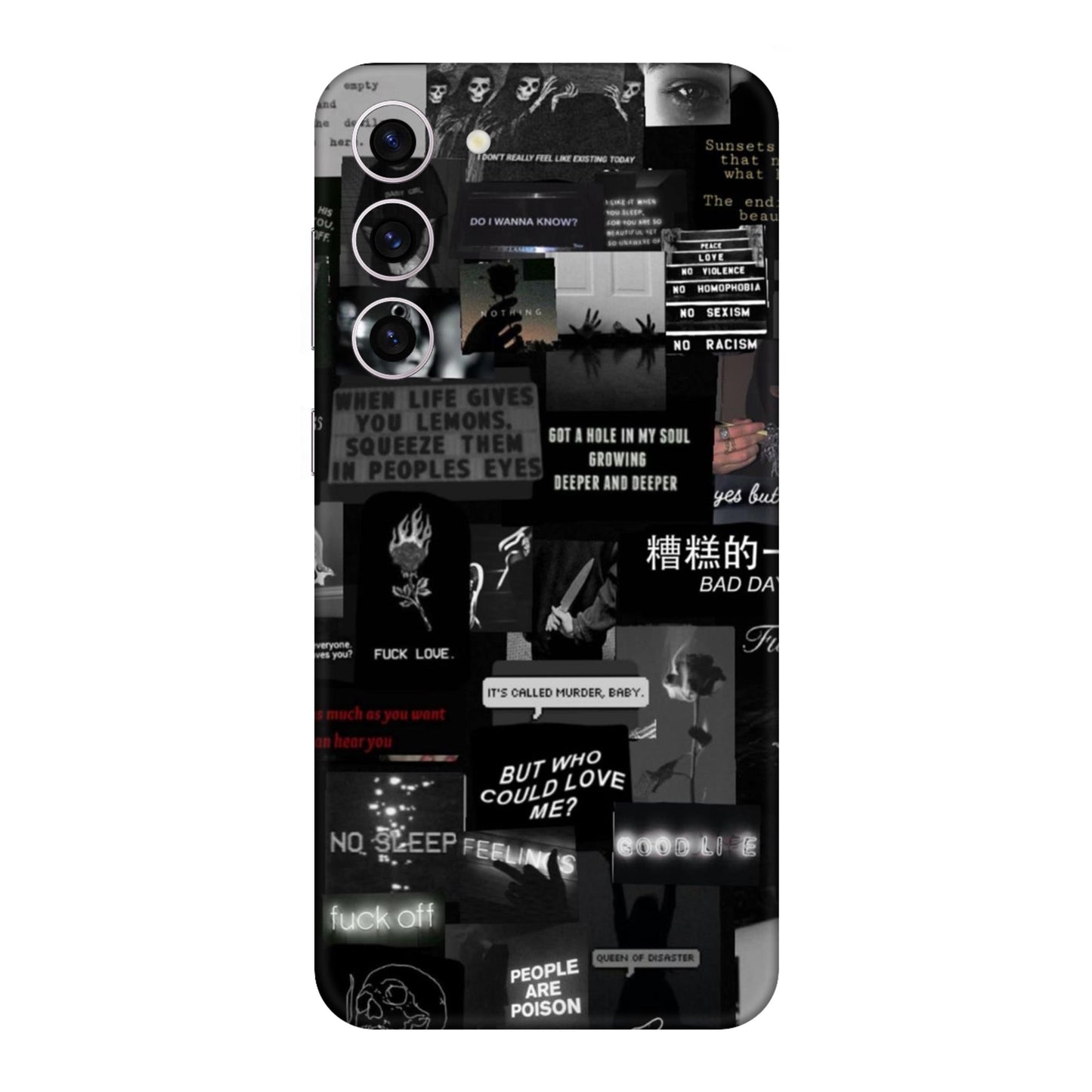 Bad Day Dark Collage Mobile Skin For Samsung Galaxy S23 Plus 5g