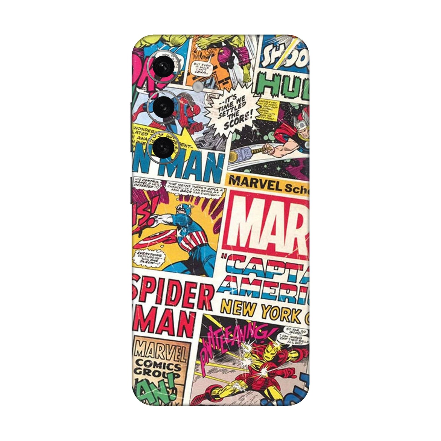 Vintage Marvel Comic Bomb Mobile Skin For Samsung Galaxy S24 Plus 5g