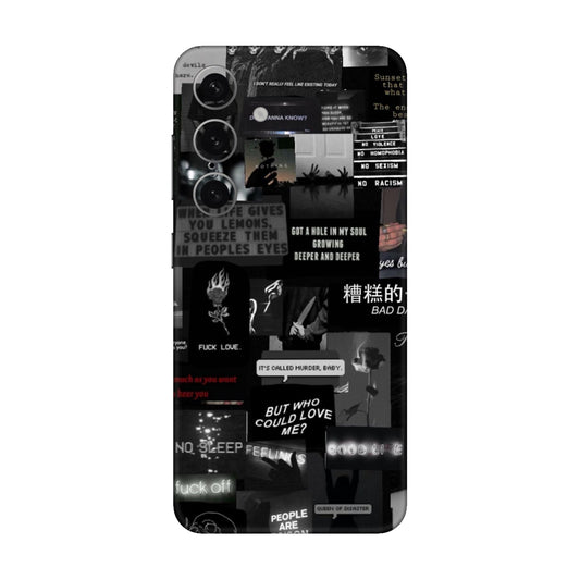 Bad Day Dark Collage Mobile Skin For Samsung Galaxy S24 Plus 5g